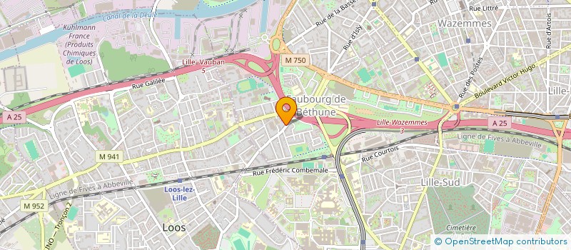 localisation de l'entreprise GORTOLOMEI  LILLE