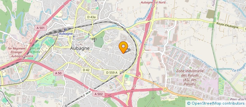 localisation de l'entreprise GORYA à AUBAGNE