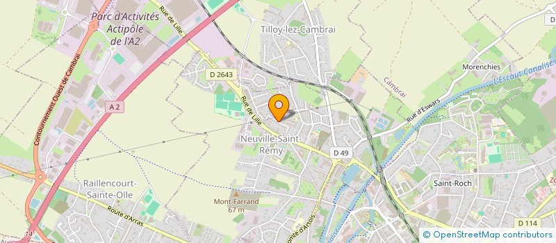 localisation de l'entreprise GOS  NEUVILLE-SAINT-REMY