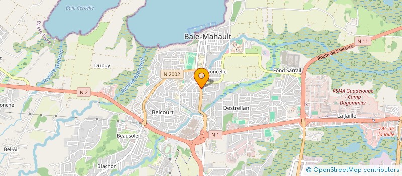 localisation de l'entreprise GOSINY  BAIE-MAHAULT