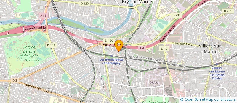 localisation de l'entreprise GOSPEL CENTRE DE REVEIL  CHAMPIGNY-SUR-MARNE