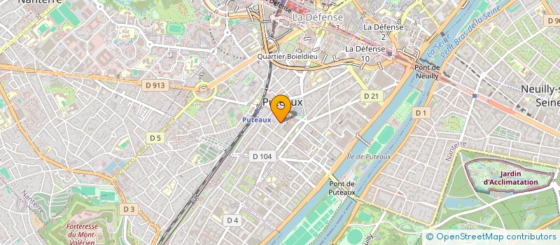 localisation de l'entreprise GOSPEL PERFORMANCE INTERNATIONALE à PUTEAUX