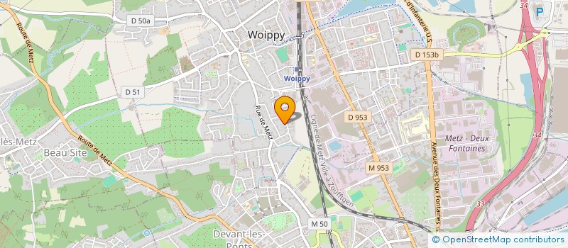 localisation de l'entreprise GOSSELIN MESSAGERIES  WOIPPY