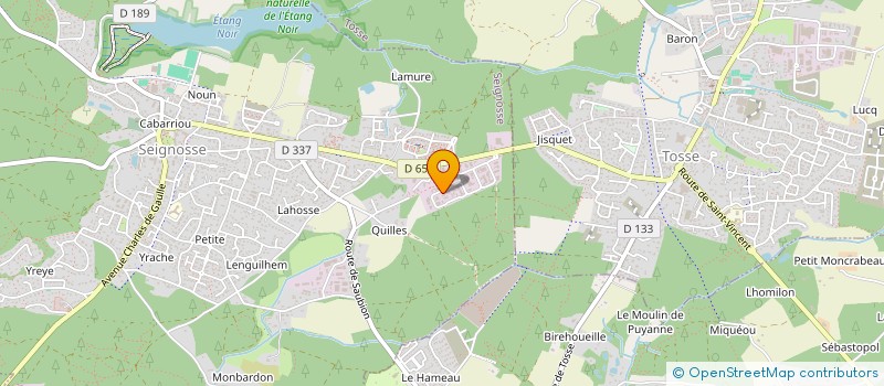 localisation de l'entreprise GOSSET AUTOMOBILE à SEIGNOSSE