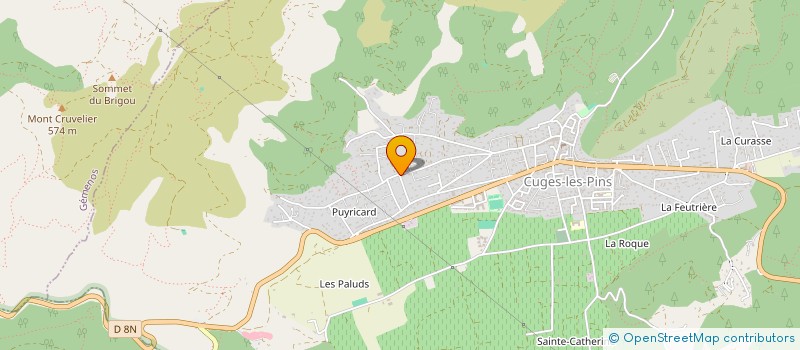 localisation de l'entreprise GOSSET IB  CUGES-LES-PINS