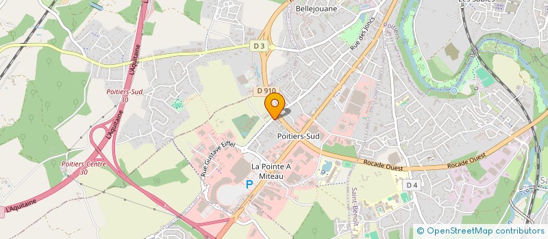 localisation de l'entreprise GOSSIP BEAUTY à POITIERS