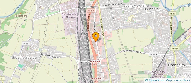 localisation de l'entreprise GOST STORAGE  SOUFFELWEYERSHEIM