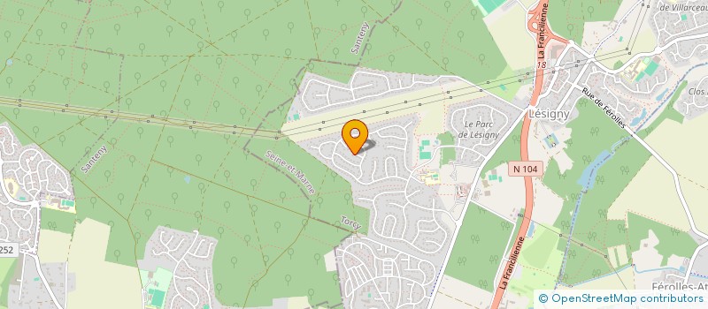 localisation de l'entreprise GOTAM  LESIGNY