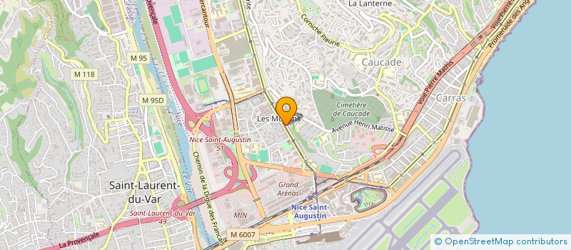 localisation de l'entreprise GOTHAM CAFE ALIMENTATION à NICE