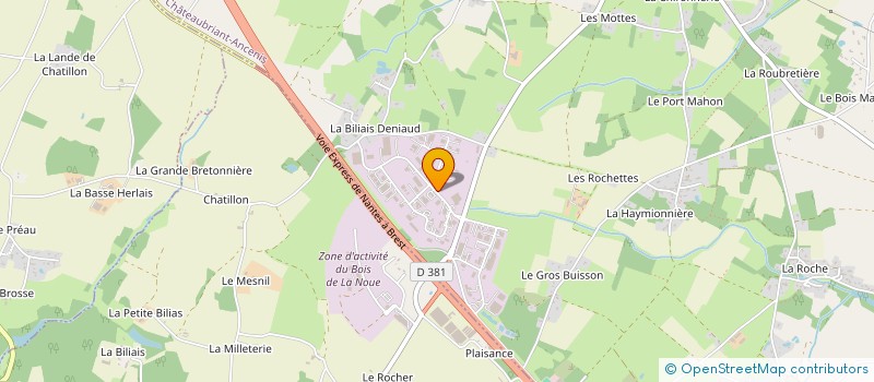 localisation de l'entreprise GOTRANS à VIGNEUX-DE-BRETAGNE