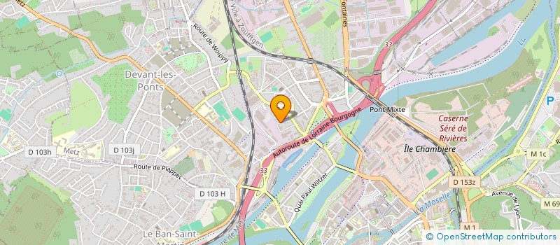 localisation de l'entreprise GOTRANS à METZ