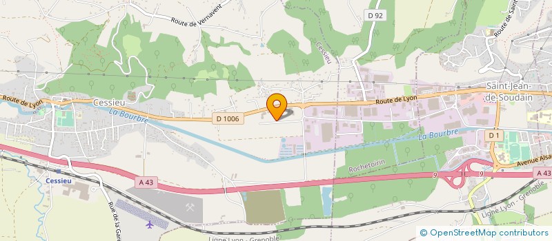 localisation de l'entreprise GOTREX à CESSIEU