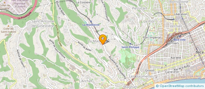 localisation de l'entreprise GOTTICA à NICE
