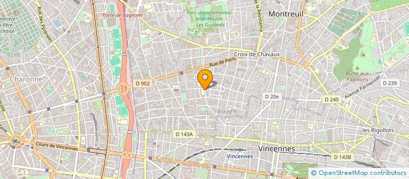 localisation de l'entreprise GOUABAULT à MONTREUIL