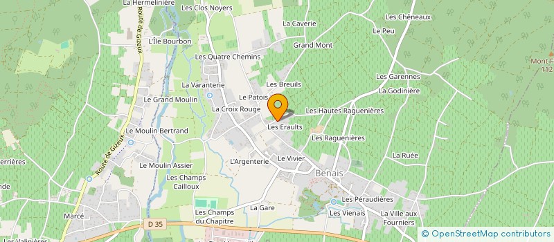 localisation de l'entreprise GOUADON-DURQUET  BENAIS