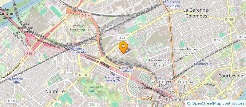 localisation de l'entreprise GOUAIX à NANTERRE
