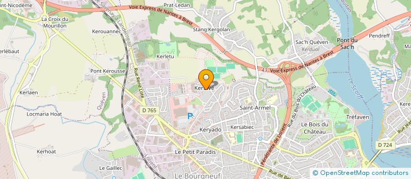localisation de l'entreprise GOUALOU à LORIENT