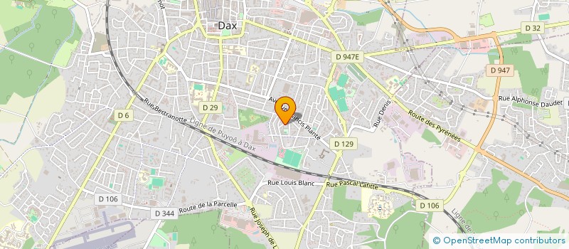 localisation de l'entreprise GOUBARD  DAX