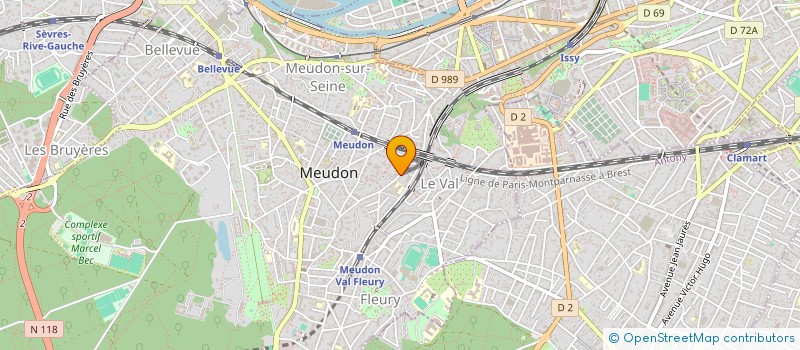 localisation de l'entreprise GOUBARD DE VEYRINAS à MEUDON