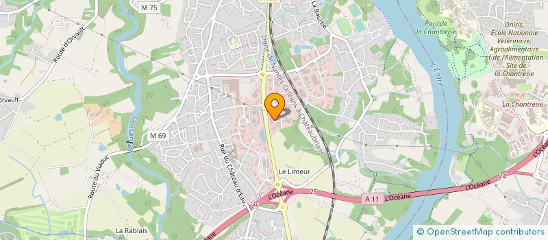 localisation de l'entreprise GOUBAULT IMPRIMEUR à LA CHAPELLE-SUR-ERDRE
