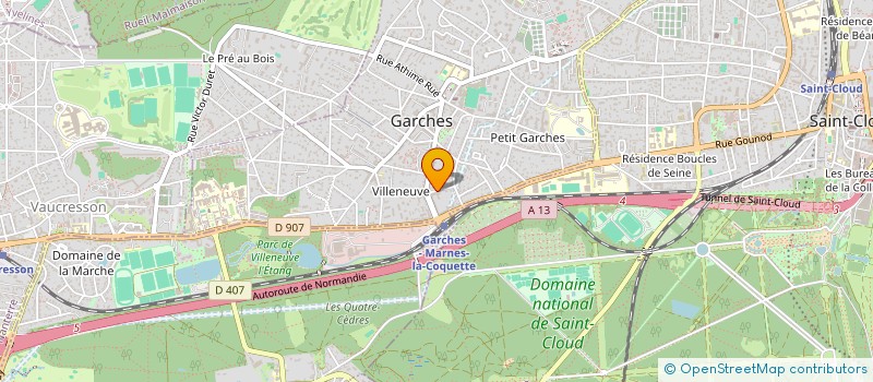 localisation de l'entreprise GOUBIE DESIGN à GARCHES