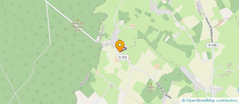 localisation de l'entreprise GOUDALLE COUVERTURE  WIRWIGNES