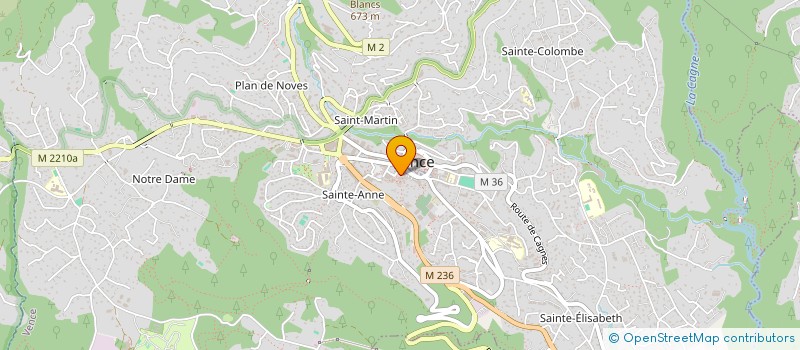 localisation de l'entreprise GOUDARD à VENCE
