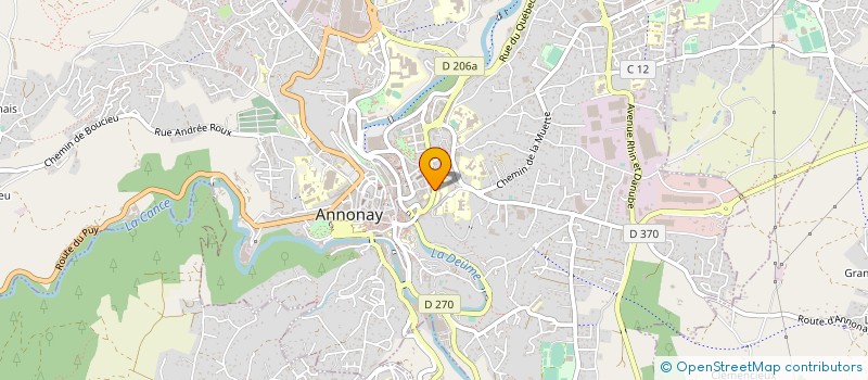 localisation de l'entreprise GOUDARD PATOT JACQUELINE  ANNONAY