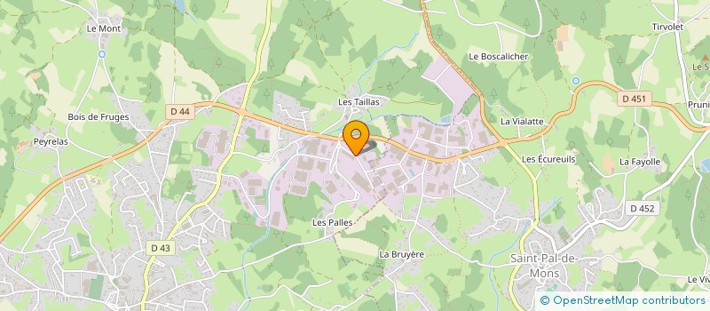 localisation de l'entreprise GOUDARD PLASTIQUES ETS  SAINTE-SIGOLENE