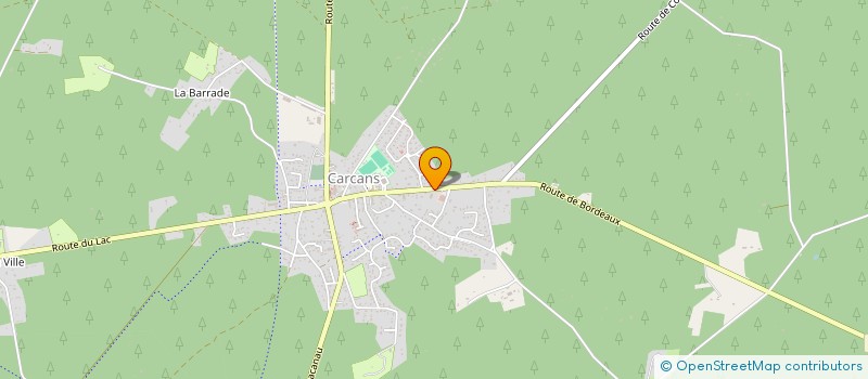 localisation de l'entreprise GOUDENECHE SARL à CARCANS