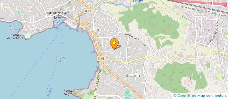 localisation de l'entreprise GOUDET LOCATION à SIX-FOURS-LES-PLAGES