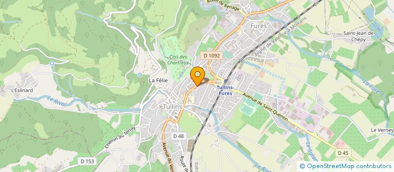 localisation de l'entreprise GOUDET SA à SAINT-QUENTIN-SUR-ISERE