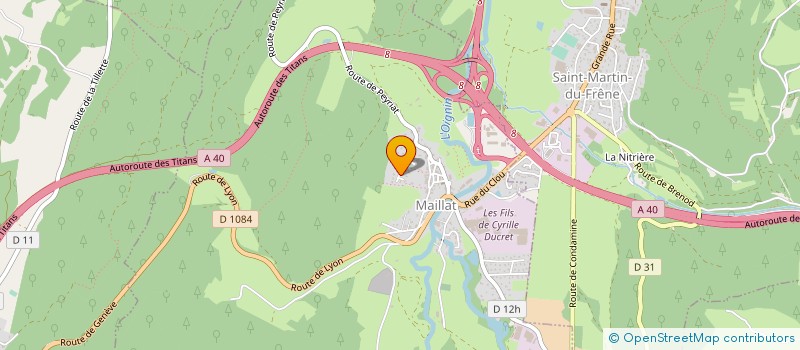 localisation de l'entreprise GOUDIMMO  MAILLAT