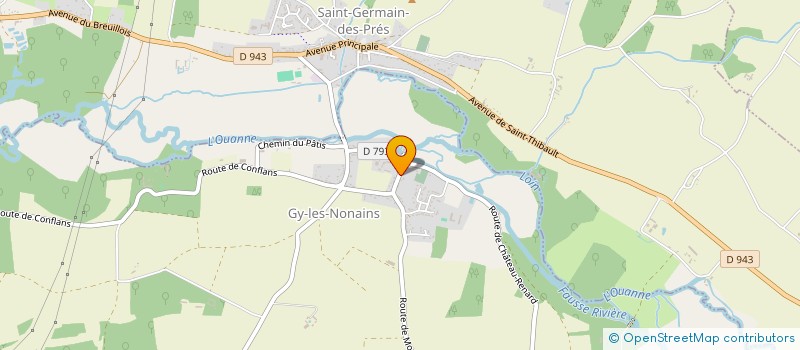 localisation de l'entreprise GOUDINOUX J C S à GY-LES-NONAINS