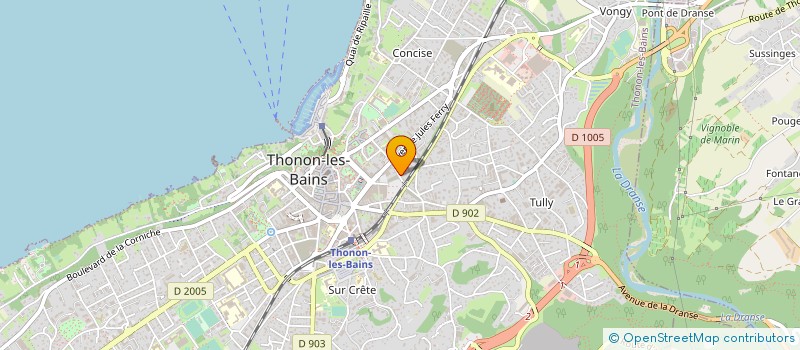 localisation de l'entreprise GOUDRON'ALPES à THONON-LES-BAINS
