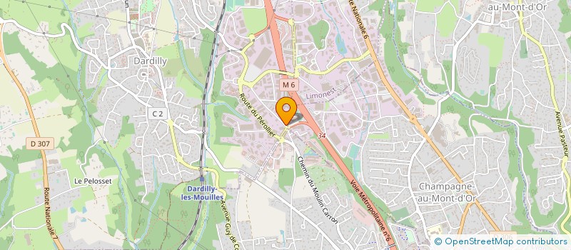 localisation de l'entreprise GOUDRON LYONNAISE SERVICE à DARDILLY