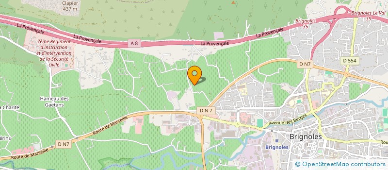 localisation de l'entreprise GOUDRONNAGE DE PROVENCE à BRIGNOLES