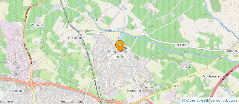 localisation de l'entreprise GOUDRONNAGE FRANCE CONCEPT à BOUJAN-SUR-LIBRON