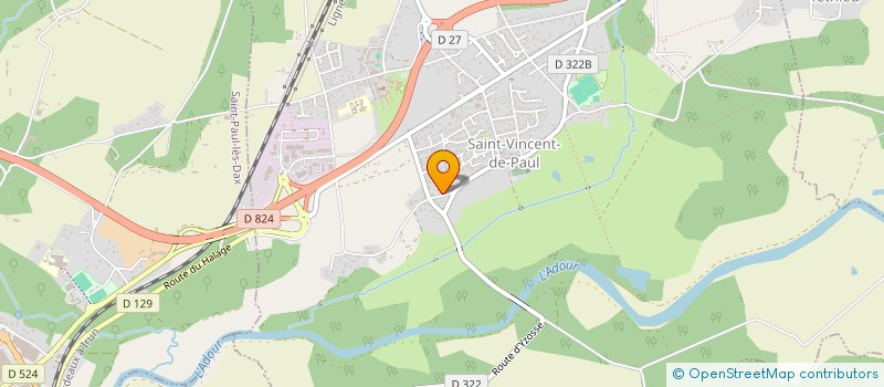 localisation de l'entreprise GOUDRONNAGE SUD OUEST  ST-PAUL-LES-DAX