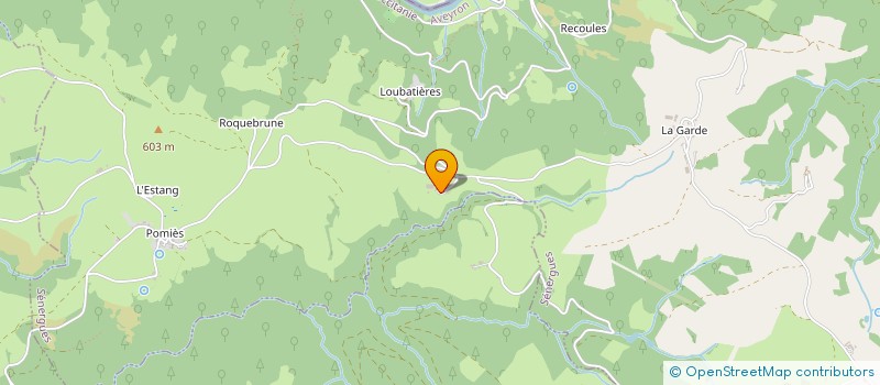 localisation de l'entreprise GOUDY ENERGIE  SENERGUES