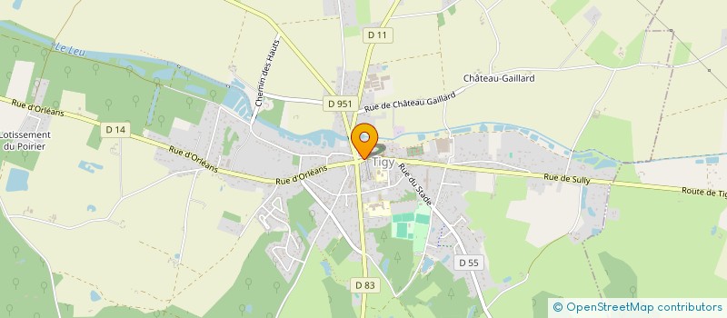 localisation de l'entreprise GOUEDARD CLAUDINE à TIGY
