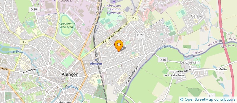 localisation de l'entreprise GOUEDART DEVAUX à ALENCON