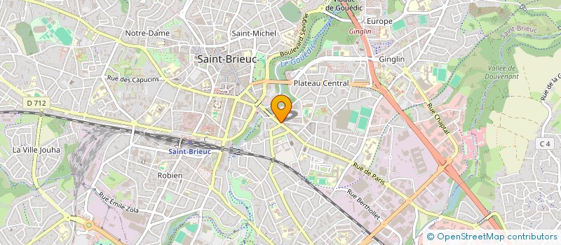 localisation de l'entreprise GOUEDIC 77 à SAINT-BRIEUC