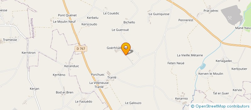 localisation de l'entreprise GOUEHNALIGUEN  NOYAL-PONTIVY