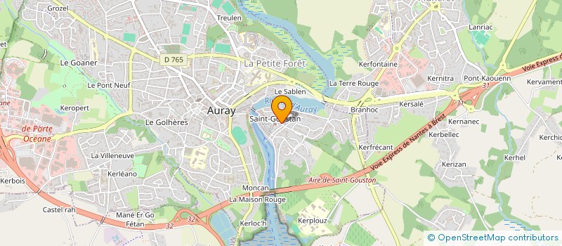 localisation de l'entreprise GOUELAN à AURAY