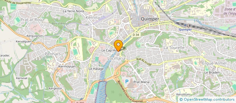 localisation de l'entreprise GOUELIA - COMPAGNIE BRETONNE DE NAVIRES TRADITIONNELS  QUIMPER