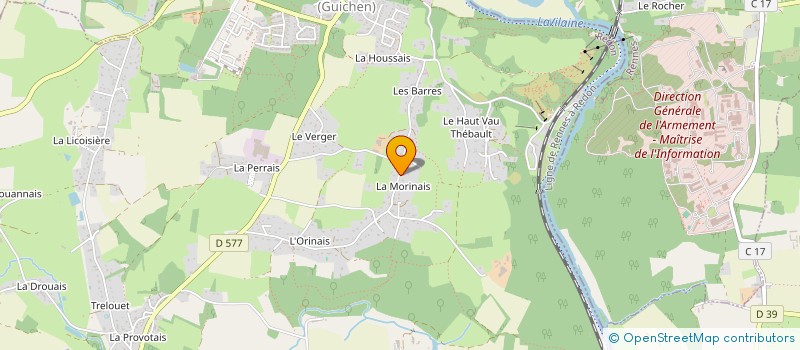 localisation de l'entreprise GOUERSIX  GUICHEN