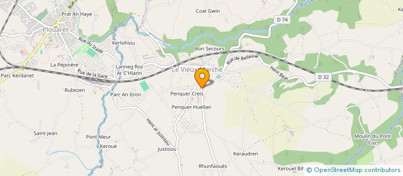 localisation de l'entreprise GOUEZ  LE VIEUX-MARCHE