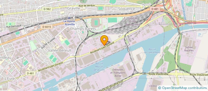 localisation de l'entreprise GOUF INVEST à LE HAVRE