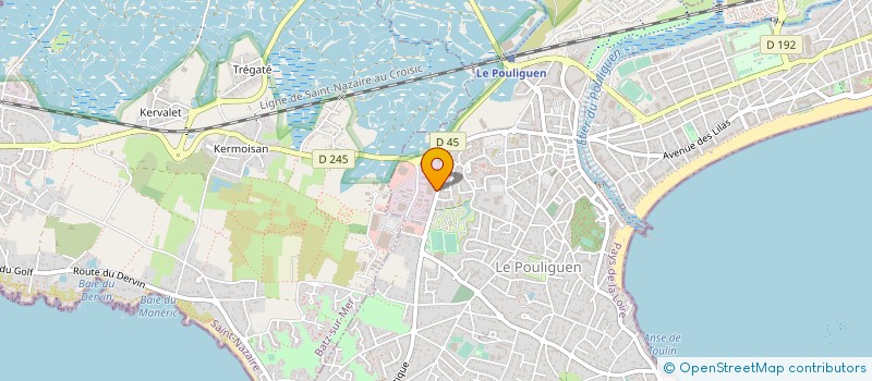 localisation de l'entreprise GOUGAUD IMMOBILIER à LE POULIGUEN